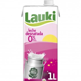 LAUKI leche desnatada 1 l